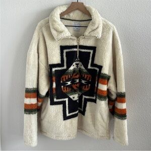 Urban Outfitters Half-Zip Fleece Jacket